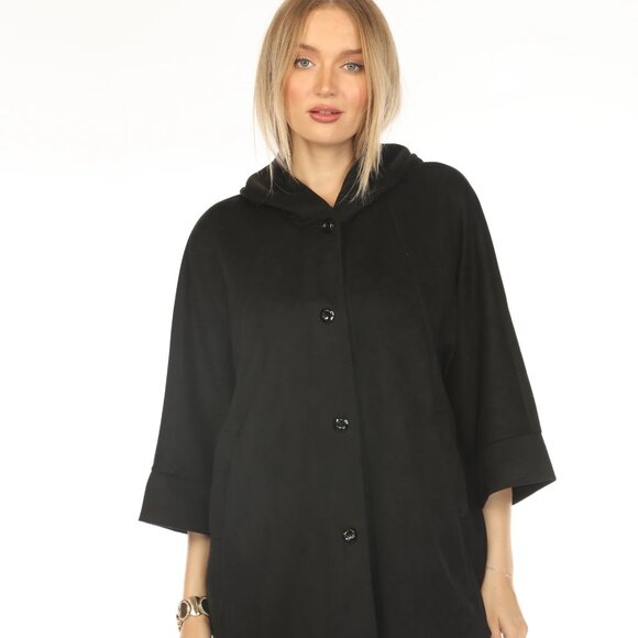 Black Suede Pockets Designer Light Jacket - Picture 1 of 5